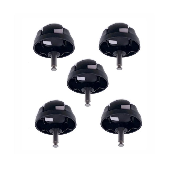 5 piezas de Rueda universal Yashi Para aspiradora robot Robovac 11S 30 30C 15C 12 25C 35C negro