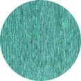 thumbnail image 1 of Ahgly Company Indoor Round Abstract Turquoise Blue Contemporary Area Rugs, 7' Round, 1 of 4