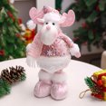 thumbnail image 3 of 1PCS Christmas Decorations supplies Pink Old Man Snowman Telescopic Figure home decoration Bedroom Display Christmas ornaments, 3 of 5