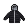 thumbnail image 5 of Fesfesfes Kids Unisex Hooded Puffer Jacket Full Zip Winter Warm Quilted Coat with Contrast Zipper and Pockets for Toddler Boys Girls Ages 1-10 Years, 5 of 9