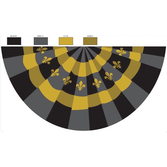 Fleur De Lis 3'X5' Flag Bunting ROUGH TEX® 100D Fan