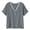 Gray, variant on SROBPTY Womens T-Shirts Solid V Neck Short Sleeve Lace Loose Breathable Summer Tops for Casual Wear