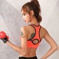thumbnail image 2 of Chaleco deportivo de talla grande con huecos, ropa interior de verano para yoga, correr, pecho pequeño, sujetador deportivo de alta resistencia a prueba de golpes, 2 of 5