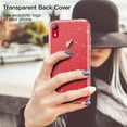 thumbnail image 4 of JETech Glitter Case for iPhone XR, 6.1-Inch, Bling Sparkle Shockproof Phone Bumper Cover, Cute Sparkly for Women and Girls (Clear), 4 of 7