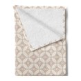 thumbnail image 2 of Floral Soft Flannel Fleece Throw Blanket, Floral Stems and Petals Ornamentation Continuous Knot Circular Form, Cozy Plush for Indoor and Outdoor Use, 60" x 80", Beige Dark Coral, by Ambesonne, 2 of 5