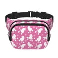 thumbnail image 1 of Fotbe Cute Poodle Dog Cangurera Cuadrada con Estampado de Doble Capa, Bolsa de Cintura Ajustable Mini para Hombres y Mujeres, 1 of 9