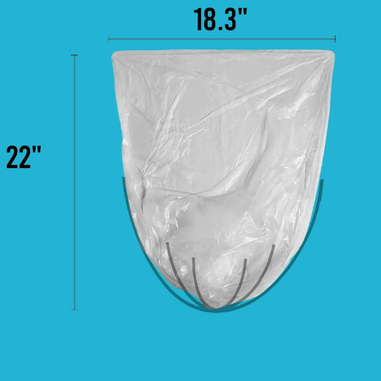 BEIDOU-PAC 2-4 Gallon Trash Bags, 1000 Count Bulk Value Pack, Clear Plastic  Recycling Bags, Small Multi-purpose Garbage Bags for Business Home Bathroom  Kitchen Commercial and Industrial 