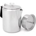 thumbnail image 1 of GSI Outdoors Glacier Stainless Percolator with Silicone Handle, 9 Cup, 1 of 8