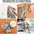 thumbnail image 6 of Coolnut Flamingo Flower Leaf Kitchen Dish Towels Set of 6,Dishcloths,Absorbent Soft Towels Hand Towels, Tea Towels,18" x 28", 6 of 6