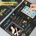 thumbnail image 7 of 18 Pack Metallic Marker Pens, Lineon 16 Colors Fine Tip Paint Pens with 2 Stencils for DIY Craft Photo Album Rock Art Painting Card Making Glass Wood, 7 of 7