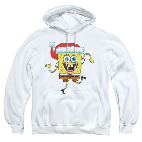 Spongebob Squarepants Christmas Santa Hat Unisex Adult Pull-Over Hoodie