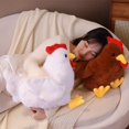 thumbnail image 2 of Lindo muñeco de peluche de gallo grande de dos colores, suave y agradable para la piel, muñeco de máquina de agarre grande, 2 of 5