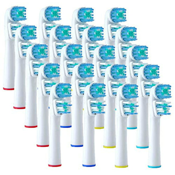 Replacement Brush Heads Compatible With Oral B- Double Clean Design, Pack of 20 Generic Electric Replacement Heads- Fits Oralb Pro 7000, 1000, 8000, 9000, 1500, 5000, Vitality & More! - Walmart.com