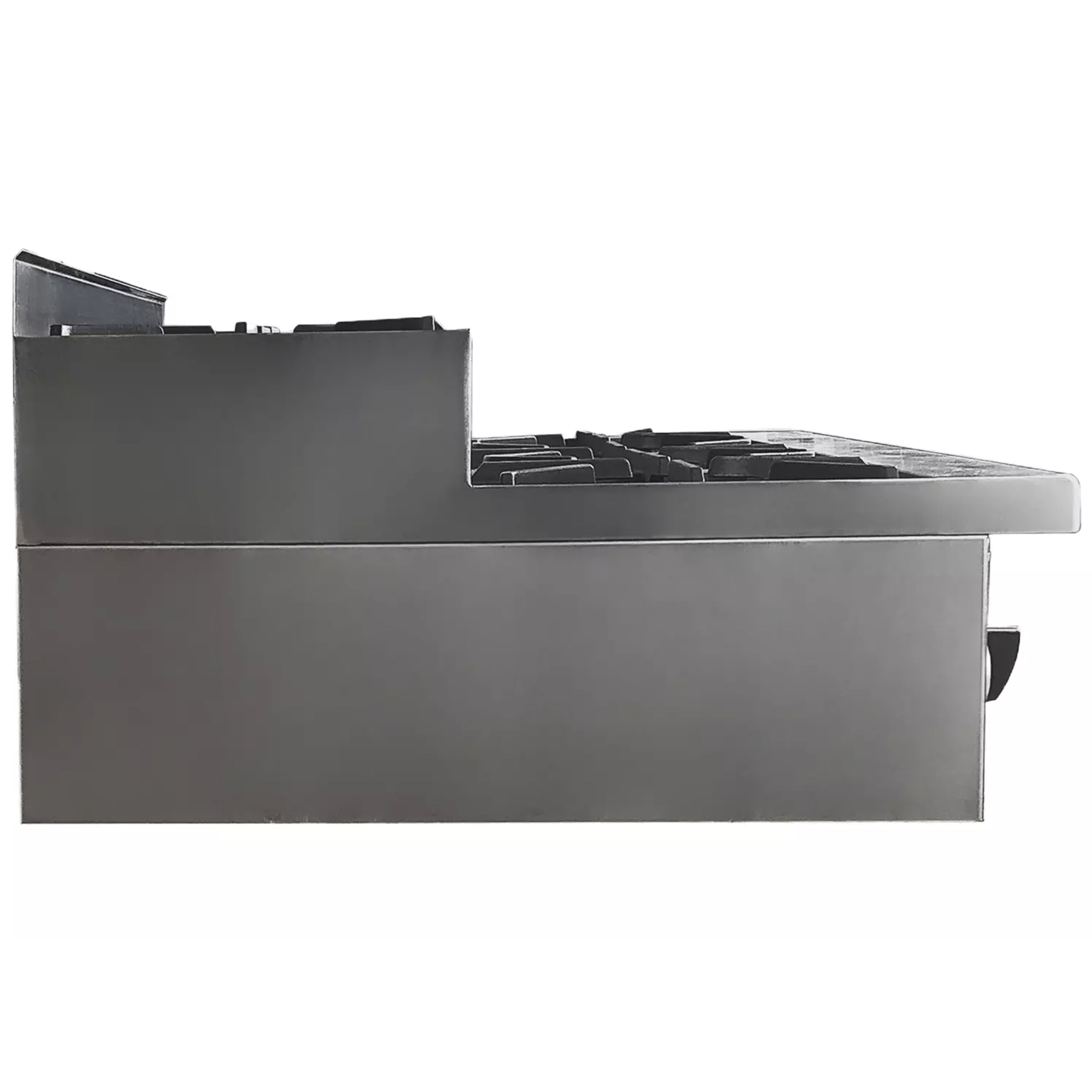 36 in. Six Burner Countertop Step-Up Hotplate Natural Gas, NSF Commercial Hotplate Restaurant Hotplate