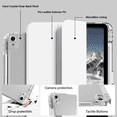 thumbnail image 4 of Kenke Case Compatible with iPad (A16) 11th Generation 11 inch 2025, iPad 10th Generation 10.9 Inch 2022 with Pencil Holder, Detachable Cover with Clear Hard Back Shell, Auto Sleep/Wake, Light Gray, 4 of 10