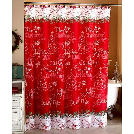 Christmas Joy Shower Curtain Walmart Com