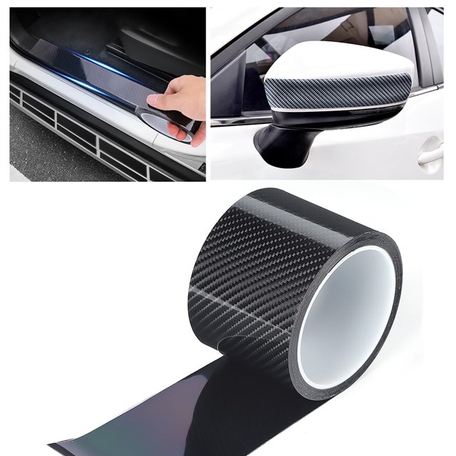 Película de fibra de carbono, adhesivo protector de fibra de carbono negro para automóvil Adhesivo de fibra de carbono Estándares líderes en la industria