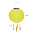 thumbnail image 4 of Linterna solar LED de 12 pulgadas, impermeable, para colgar al aire libre, luz global (amarillo), 4 of 7