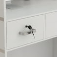 thumbnail image 7 of Reception Station with Counter, Office Register Stand Reception Area with Drawers, White, 7 of 7