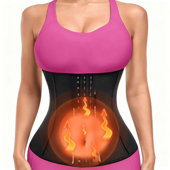 DUPAI Corset Waist Trainer for Women,Latex Waist C" Er Workout Body Shaper Breathable Girdle Sport Belt,Versatile Sweat Waist Trainer for Women