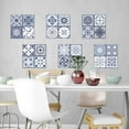 thumbnail image 3 of Walplus Peel and Stick Backsplash Lisbon Blue Wall Tile Decals 12 Pcs 8" x 8", 3 of 8