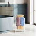 thumbnail image 7 of Metal 2-Tier Freestanding Towel Rack Holder for Bathroom Storage & Organization, 7 of 7