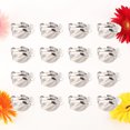 thumbnail image 3 of 20pcs Ear Clips on Earrings Converter Flat Round Earring Components Jewelry Tools for DIY Earring None Pierced Ears(10mm, 3 of 7