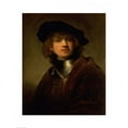 thumbnail image 2 of Tronie of a Young Man with Gorget and Beret  c.1639 Poster Print by Rembrandt van Rijn, 2 of 2