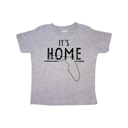 

Inktastic It s Home- State of Florida Outline Distressed Text Gift Toddler Boy or Toddler Girl T-Shirt