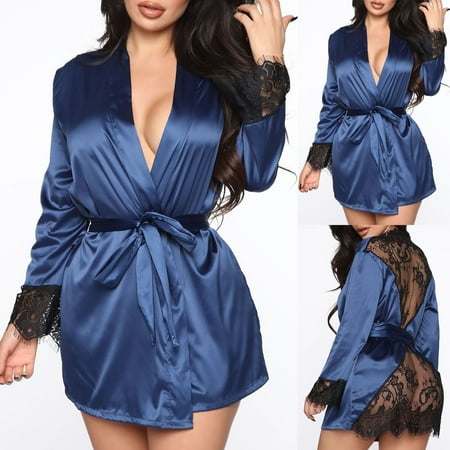 

Munlar Robes For Women Christmas Loungewear For Family Plus Size Sexy Lingerie Women Silk Stripe Robe Satin Bathrobe Sleepwear Pajamas