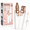 White, variant on Rechargeable Nose and Ear Hair Trimmer for Women Men – Painless Facial and Eyebrow Hair Removal, Dual-Edge Blades, IPX7 Waterproof, Portable Electric Clipper