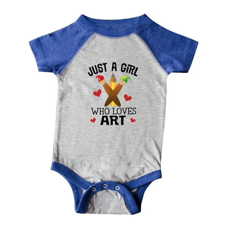 

Inktastic Artist Just A Girl Who Loves Art Gift Baby Girl Bodysuit