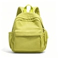 thumbnail image 2 of CUZIBR Striped Corduroy Backpack Lightweight Soft Casual Rucksack With Zipper Tassels Padded Adjustable Shoulder Straps Multi Compartment Book Bag For Students Daily School Shopping, 2 of 4