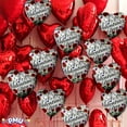 thumbnail image 4 of PMU Valentine’s Day Roses 18 Inch Mylar Foil Balloon Valentine's Day, Proposal, Special Events, Photo Props Party Decoration and Accessories (5/Pkg) Pkg/1, 4 of 9