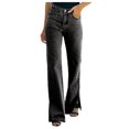 thumbnail image 1 of Pantalones vaqueros Gibobby para mujeres altas Denim Negro M, 1 of 5
