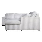 New Classic Furniture Bliss 5-Piece Fabric Upholstered Sectional in Mist Gray
