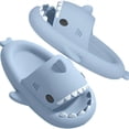 thumbnail image 4 of Chanclas Con Patrón De Tiburón Antideslizantes Ligeras De Secado Rápido Para Hombres Para Interiores Y Exteriores, Playa, Ducha, Casa, 4 of 4