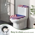 thumbnail image 4 of HELLHERO American Flag Adjustable Elastic Fabric Toilet Lid Cover and Toilet Tank Lid Cover, Washable Easy to Clean Toilet Seat Cover Set for Bathroom Home, 4 of 7