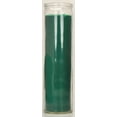 thumbnail image 2 of (2 pack) Prayer Candle Clear Glass Green Wax, 8 Inch, 2 of 7