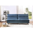 thumbnail image 2 of Lexicon Mackay Upholstered Click Clack Convertible Sofa in Blue, 2 of 7