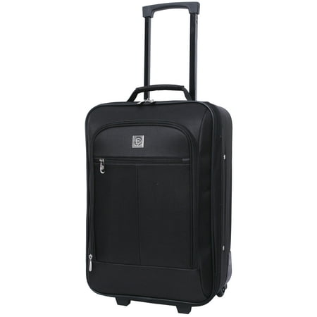 Protege 18” Unisex Pilot Travel Luggage Set, Black