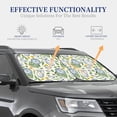 thumbnail image 4 of Naloa Vintage Utensils 2 Piece Foldable Car Sun Shades, Car Windshield Sunshade, Front Window Sunshade for Car, Truck, SUV - Large, 4 of 7