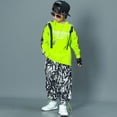 thumbnail image 2 of Traje de hip hop para niños, ropa de actuación de hip hop para niños, ropa de hip hop para primavera y otoño, 2 of 5