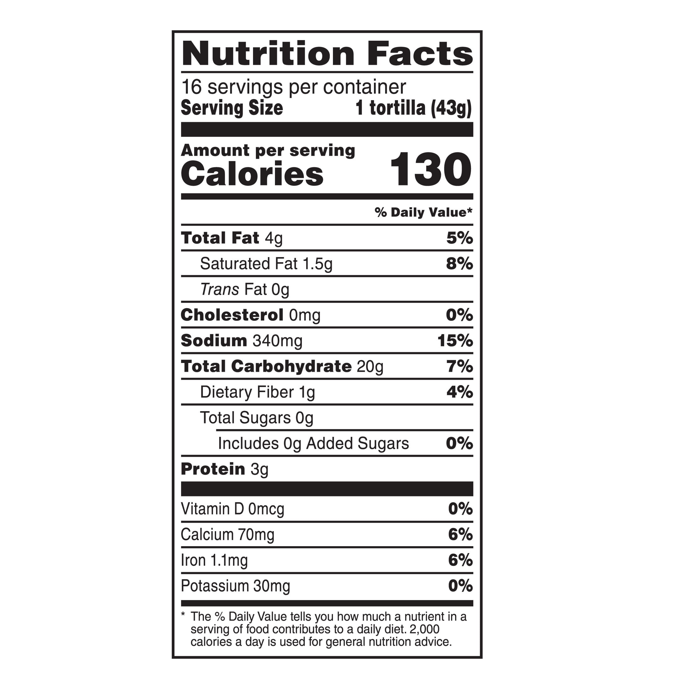 Mission Soft & Fluffy Homestyle Flour Tortillas, Fajita Size, 16 Count