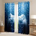 thumbnail image 2 of Homewish Abstract Gamer Blackout Curtains Set of 2 (52x84 Each) for Teens Boys Girls,Video Game Window Curtains,Bling Glitter Curtains and Drapes,Breathable Home Decor, 2 of 6