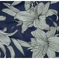 thumbnail image 5 of oneOone Cotton Poplin Twill Dark Blue Fabric Florals Fabric For Sewing Printed Craft Fabric By The Yard 56 Inch Wide, 5 of 6