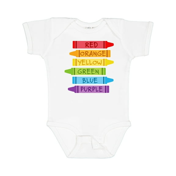 Inktastic Colored Crayons Boys or Girls Baby Bodysuit
