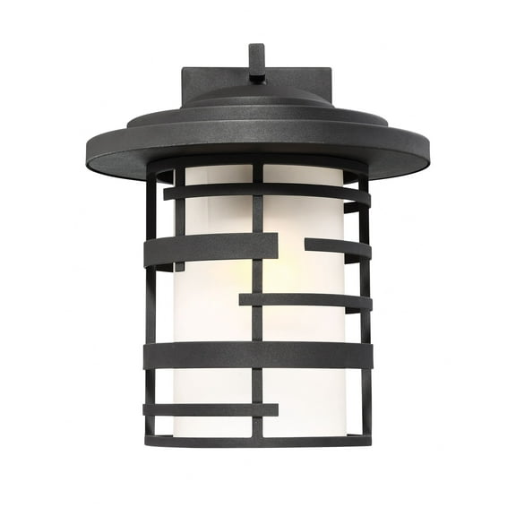 Nuvo Lighting Lansing 1 Light 14 in. Outdoor Wall Lantern with Etched Glass