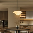 thumbnail image 5 of LittleGlovo Mid Century Art Milk White Glass Pendant Light, 5 of 21