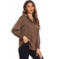 thumbnail image 7 of Zeagoo Women's Silk Button Down Shirts Long Sleeve Stain Blouses Dressy Casual Busines Spring Fall Top, 7 of 7
